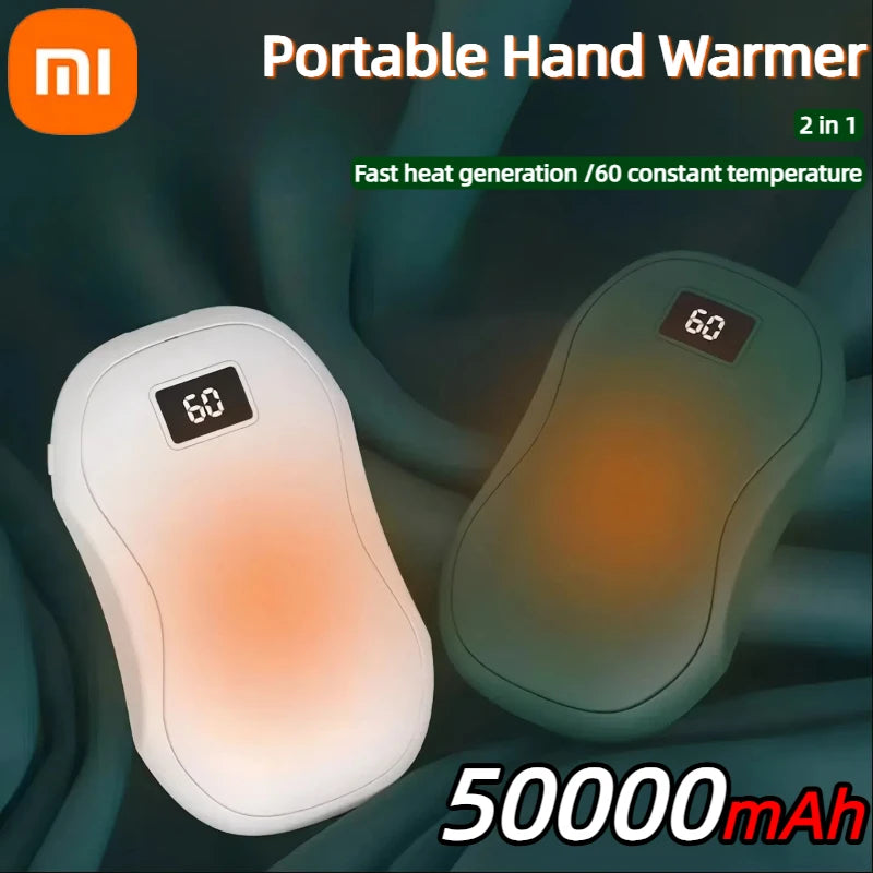 Xiaomi 50,000mAh Smart Hand Warmer & Powerbank – Fast Heating, Dual-Sided Warmth