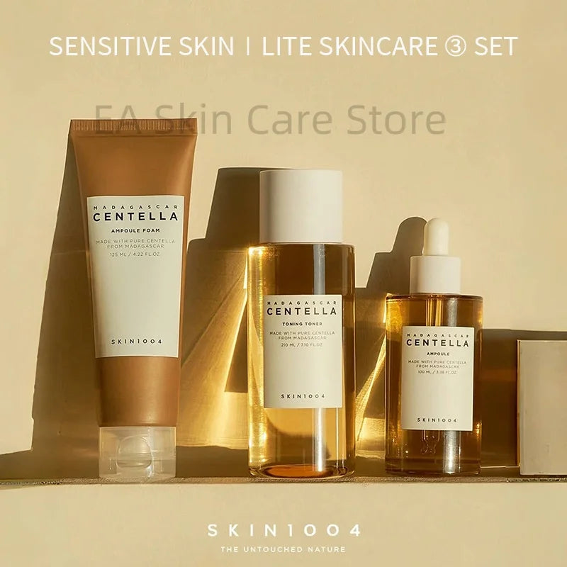 Madagascar Centella 3-Step Soothing Set by SKIN1004 – Cleanse, Hydrate & Glow