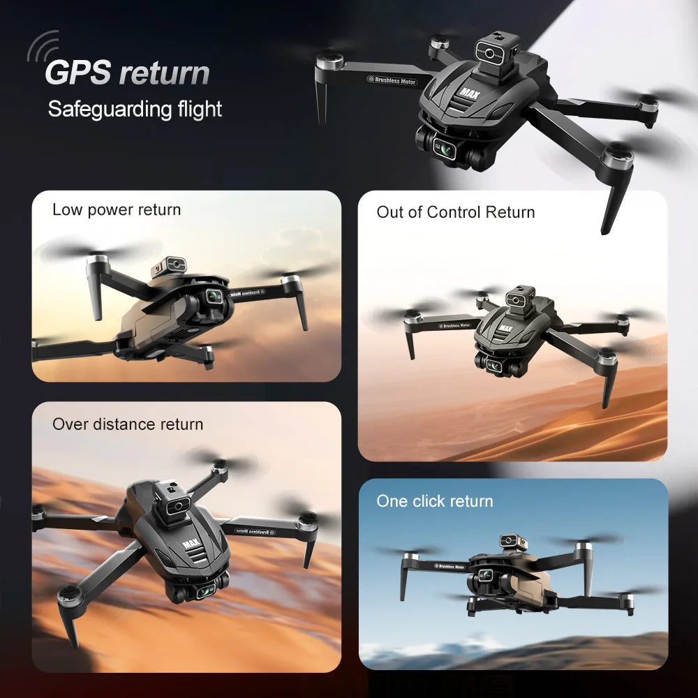 V168 Pro MAX GPS Drone 8K Professional HD Camera 5G WIFI FPV 360°