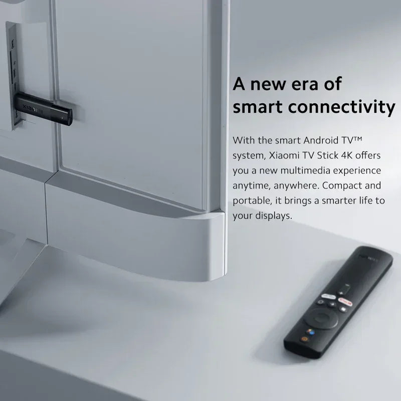 Xiaomi Mi TV Stick 4K Android 11 BT5.0 TV Dongle Portable Streaming Media Multi Language