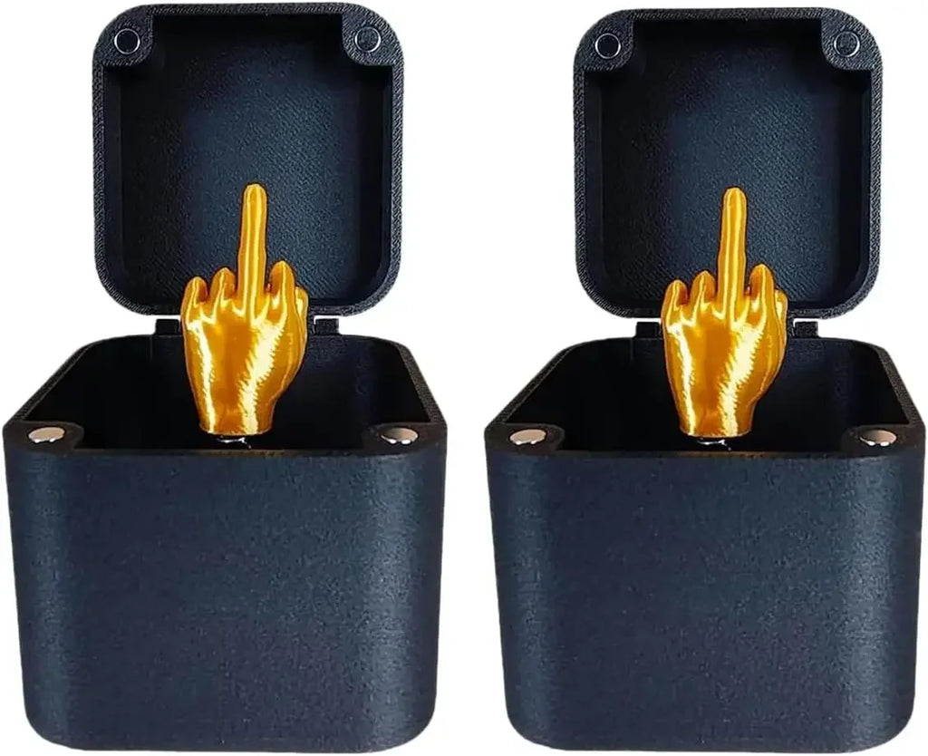 funny middle finger in the box, halloween, christmas & birthday gifts or just for fun